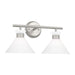 Myhouse Lighting Visual Comfort Studio - DJV1012BS - Two Light Bath - Belcarra - Brushed Steel