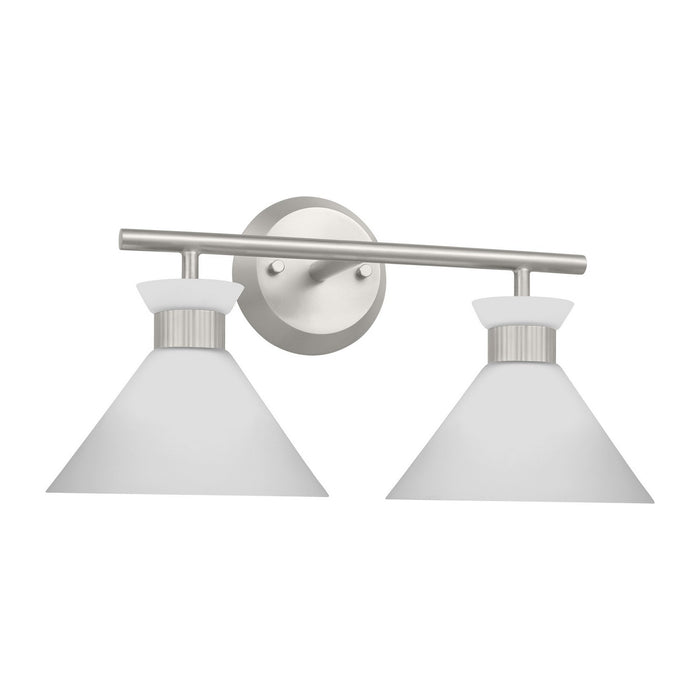 Myhouse Lighting Visual Comfort Studio - DJV1012BS - Two Light Bath - Belcarra - Brushed Steel