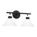 Myhouse Lighting Visual Comfort Studio - DJV1012MBK - Two Light Bath - Belcarra - Midnight Black