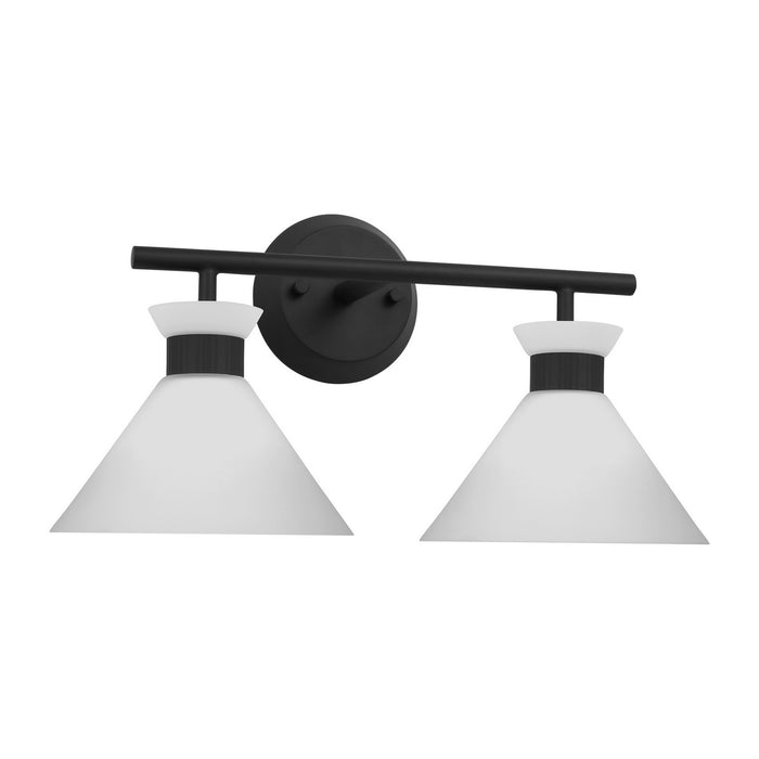 Myhouse Lighting Visual Comfort Studio - DJV1012MBK - Two Light Bath - Belcarra - Midnight Black