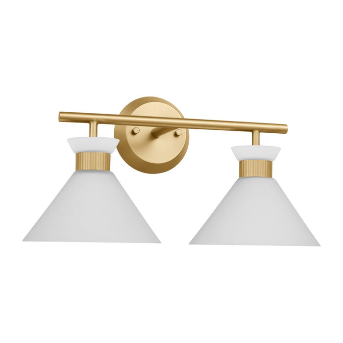 Myhouse Lighting Visual Comfort Studio - DJV1012SB - Two Light Bath - Belcarra - Satin Brass