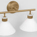 Myhouse Lighting Visual Comfort Studio - DJV1012SB - Two Light Bath - Belcarra - Satin Brass