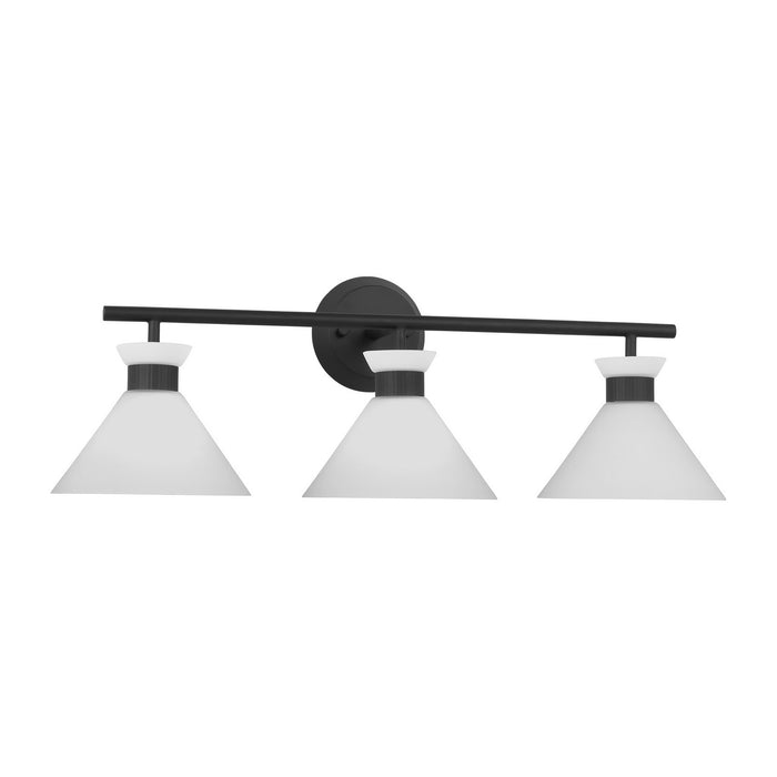 Myhouse Lighting Visual Comfort Studio - DJV1013MBK - Three Light Bath - Belcarra - Midnight Black