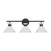 Myhouse Lighting Visual Comfort Studio - DJV1013MBK - Three Light Bath - Belcarra - Midnight Black