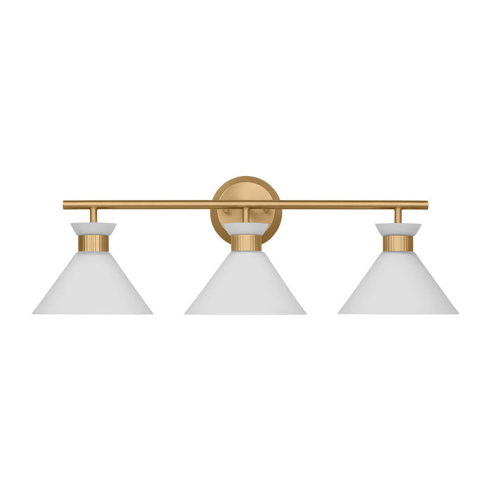 Myhouse Lighting Visual Comfort Studio - DJV1013SB - Three Light Bath - Belcarra - Satin Brass