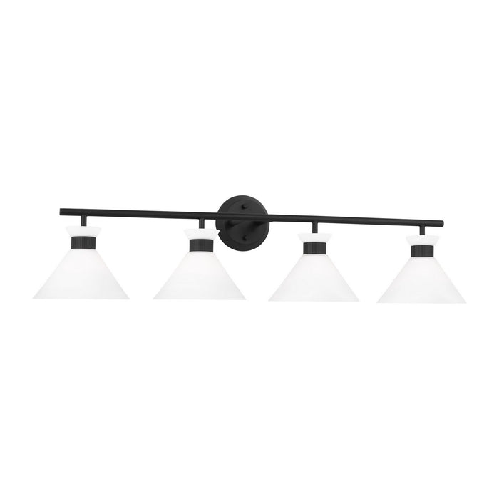 Myhouse Lighting Visual Comfort Studio - DJV1014MBK - Four Light Bath - Belcarra - Midnight Black