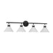 Myhouse Lighting Visual Comfort Studio - DJV1014MBK - Four Light Bath - Belcarra - Midnight Black