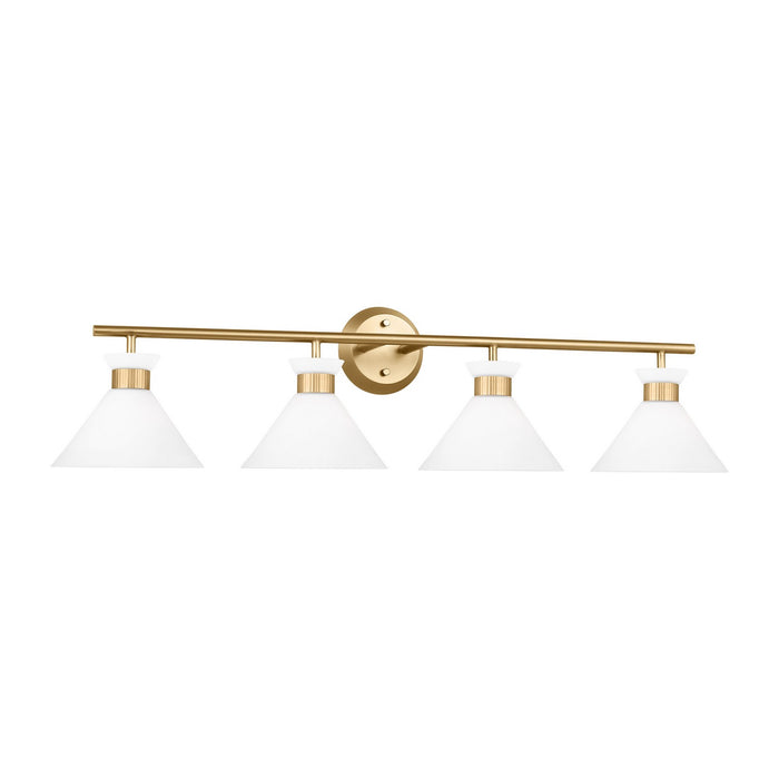 Myhouse Lighting Visual Comfort Studio - DJV1014SB - Four Light Bath - Belcarra - Satin Brass