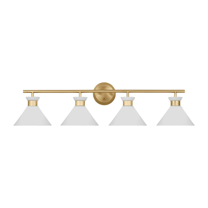 Myhouse Lighting Visual Comfort Studio - DJV1014SB - Four Light Bath - Belcarra - Satin Brass