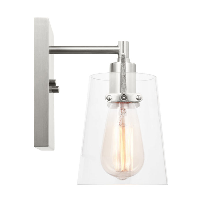 Myhouse Lighting Visual Comfort Studio - DJV1031BS - One Light Wall Sconce - Crofton - Brushed Steel