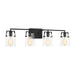 Myhouse Lighting Visual Comfort Studio - DJV1034MBK - Four Light Bath - Crofton - Midnight Black