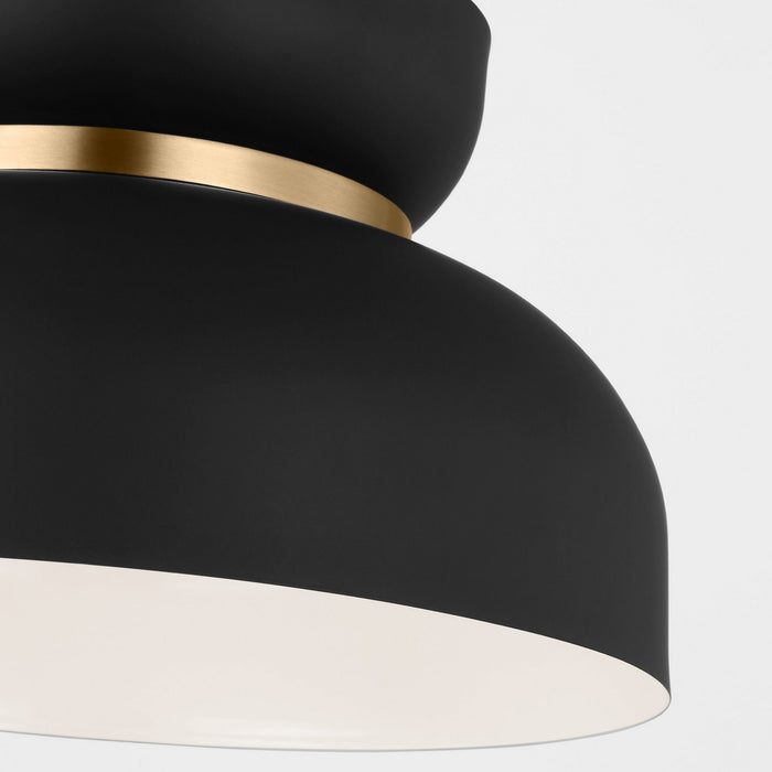 Myhouse Lighting Visual Comfort Studio - DJP1111SBMBK - One Light Pendant - Pemberton - Midnight Black