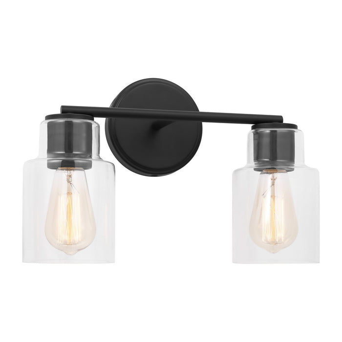 Myhouse Lighting Visual Comfort Studio - DJV1002MBK - Two Light Bath - Sayward - Midnight Black