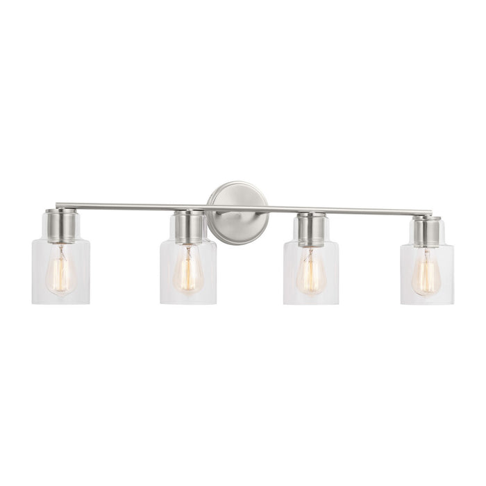 Myhouse Lighting Visual Comfort Studio - DJV1004BS - Four Light Bath - Sayward - Brushed Steel