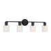 Myhouse Lighting Visual Comfort Studio - DJV1004MBK - Four Light Bath - Sayward - Midnight Black