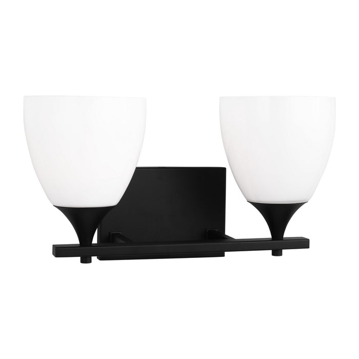 Myhouse Lighting Visual Comfort Studio - DJV1022MBK - Two Light Bath - Toffino - Midnight Black