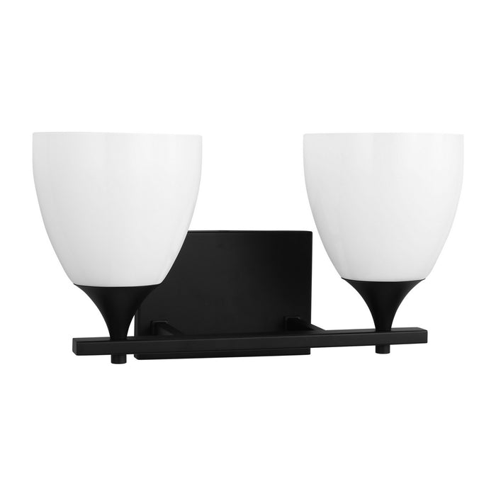 Myhouse Lighting Visual Comfort Studio - DJV1022MBK - Two Light Bath - Toffino - Midnight Black