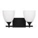 Myhouse Lighting Visual Comfort Studio - DJV1022MBK - Two Light Bath - Toffino - Midnight Black