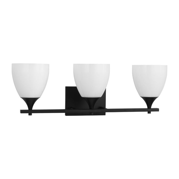 Myhouse Lighting Visual Comfort Studio - DJV1023MBK - Three Light Bath - Toffino - Midnight Black