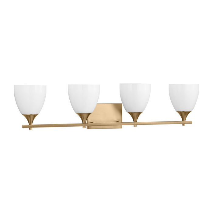 Myhouse Lighting Visual Comfort Studio - DJV1024SB - Four Light Bath - Toffino - Satin Brass