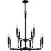 Myhouse Lighting Quoizel - ABR5128MBK - 12 Light Chandelier - Abner - Matte Black