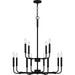 Myhouse Lighting Quoizel - ABR5128MBK - 12 Light Chandelier - Abner - Matte Black