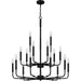 Myhouse Lighting Quoizel - ABR5132MBK - 18 Light Chandelier - Abner - Matte Black