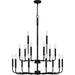 Myhouse Lighting Quoizel - ABR5132MBK - 18 Light Chandelier - Abner - Matte Black