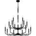 Myhouse Lighting Quoizel - ABR5132MBK - 18 Light Chandelier - Abner - Matte Black