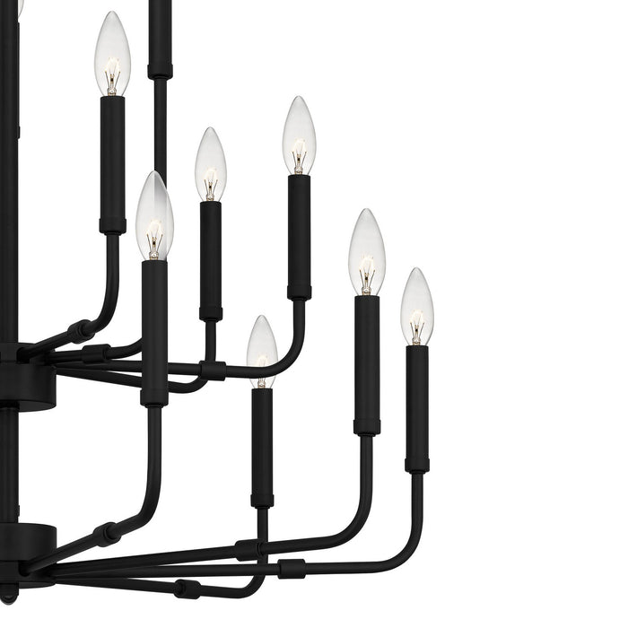 Myhouse Lighting Quoizel - ABR5132MBK - 18 Light Chandelier - Abner - Matte Black