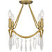 Myhouse Lighting Quoizel - AID1712AB - Four Light Semi Flush Mount - Airedale - Aged Brass