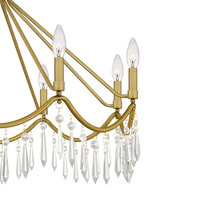 Myhouse Lighting Quoizel - AID5030AB - Eight Light Chandelier - Airedale - Aged Brass