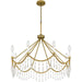 Myhouse Lighting Quoizel - AID5030AB - Eight Light Chandelier - Airedale - Aged Brass