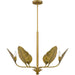 Myhouse Lighting Quoizel - BAY5028AB - Six Light Chandelier - Bayley - Aged Brass