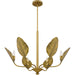 Myhouse Lighting Quoizel - BAY5028AB - Six Light Chandelier - Bayley - Aged Brass