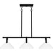 Myhouse Lighting Quoizel - BIK338MBK - Three Light Linear Chandelier - Brink - Matte Black