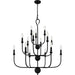 Myhouse Lighting Quoizel - BLA5032MBK - 15 Light Chandelier - Blanche - Matte Black