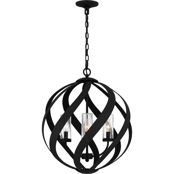 Myhouse Lighting Quoizel - BMS2820EK - Four Light Pendant - Blacksmith - Earth Black