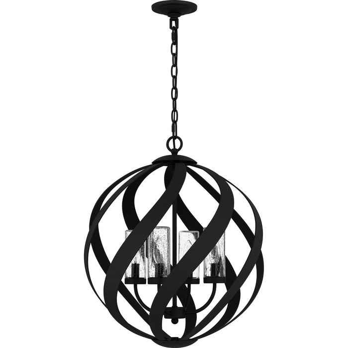 Myhouse Lighting Quoizel - BMS3520EK - Four Light Outdoor Pendant - Blacksmith - Earth Black