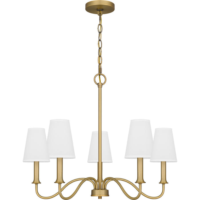 Myhouse Lighting Quoizel - BTY5026AB - Five Light Chandelier - Beatty - Aged Brass