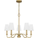 Myhouse Lighting Quoizel - BTY5026AB - Five Light Chandelier - Beatty - Aged Brass