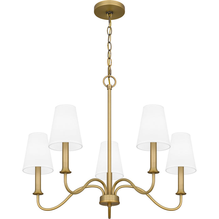 Myhouse Lighting Quoizel - BTY5026AB - Five Light Chandelier - Beatty - Aged Brass