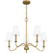 Myhouse Lighting Quoizel - BTY5026AB - Five Light Chandelier - Beatty - Aged Brass