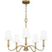 Myhouse Lighting Quoizel - BTY5026AB - Five Light Chandelier - Beatty - Aged Brass