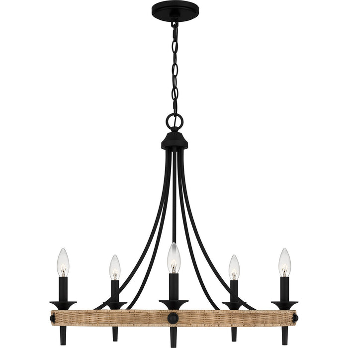 Myhouse Lighting Quoizel - CNI5026MBK - Five Light Chandelier - Catania - Matte Black