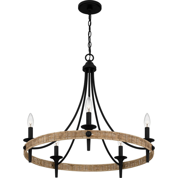 Myhouse Lighting Quoizel - CNI5026MBK - Five Light Chandelier - Catania - Matte Black