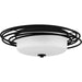 Myhouse Lighting Quoizel - CPE1620MBK - Two Light Flush Mount - Calliope - Matte Black