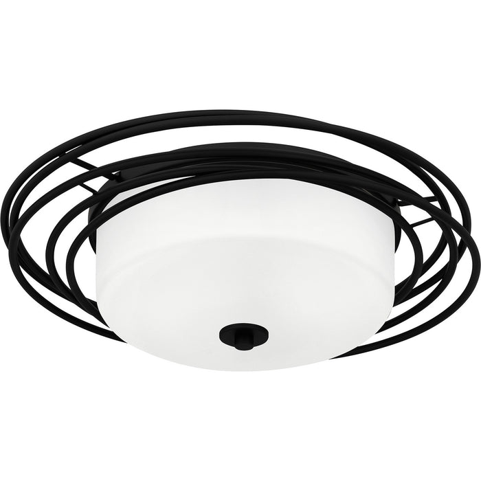 Myhouse Lighting Quoizel - CPE1620MBK - Two Light Flush Mount - Calliope - Matte Black