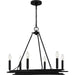 Myhouse Lighting Quoizel - CPE5025MBK - Six Light Chandelier - Calliope - Matte Black