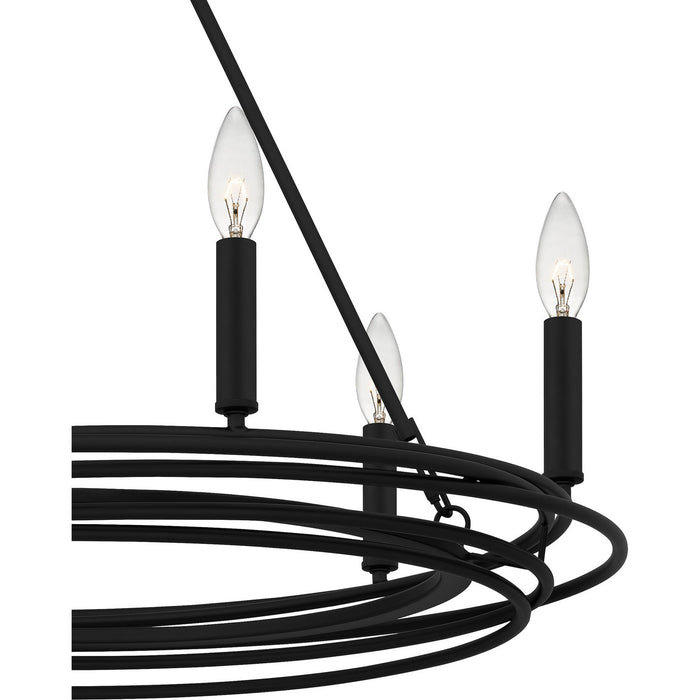 Myhouse Lighting Quoizel - CPE5025MBK - Six Light Chandelier - Calliope - Matte Black